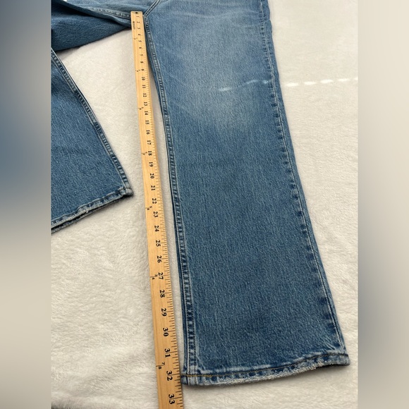 NWT Abercrombie & Fitch 34, 18 L Long 90s Straight Ultra High Rise Distressed - Picture 3 of 12